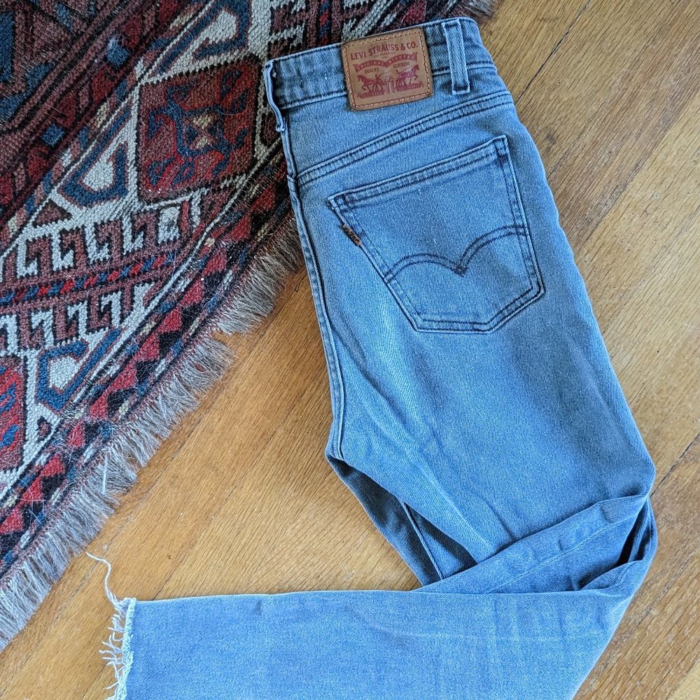 Levi's 721 Orange Tab Vintage High Rise Skinny Jeans